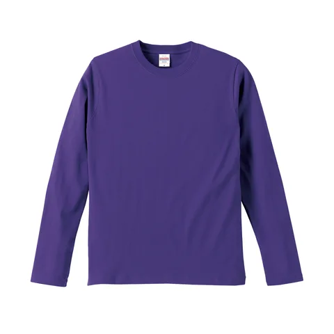 5.6オンス ロングスリーブTシャツ カラー:バイオレットパープル（539）