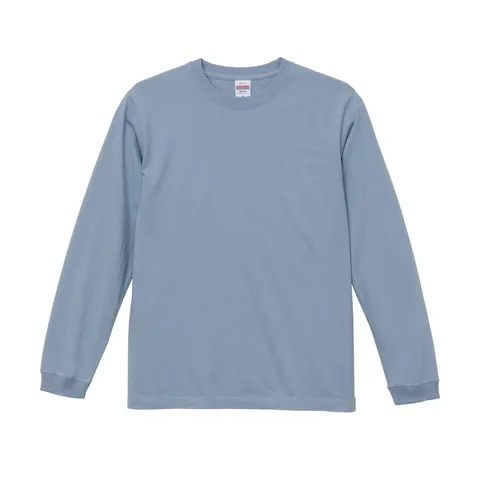 5.6オンス ロングスリーブTシャツ（1.6インチリブ） カラー:アシッドブルー（247）