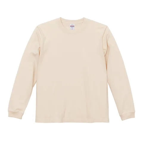 5.6オンス ロングスリーブTシャツ（1.6インチリブ） カラー:ヴィンテージナチュラル（600）