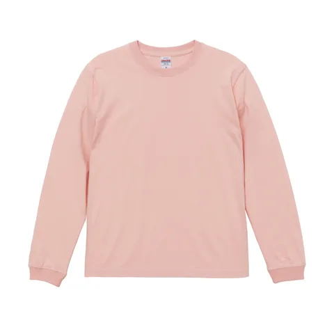 5.6オンス ロングスリーブTシャツ（1.6インチリブ） カラー:オフピンク（742）