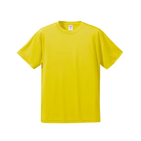 4.7オンス ドライシルキータッチTシャツ（ローブリード） カラー:イエロー（021）