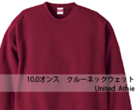 10.0オンス クルーネックスウェット（裏パイル）