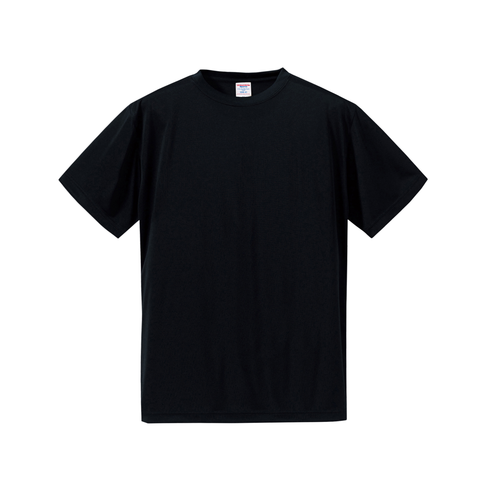 4.7オンス ドライシルキータッチTシャツ カラー:ブラック（002）