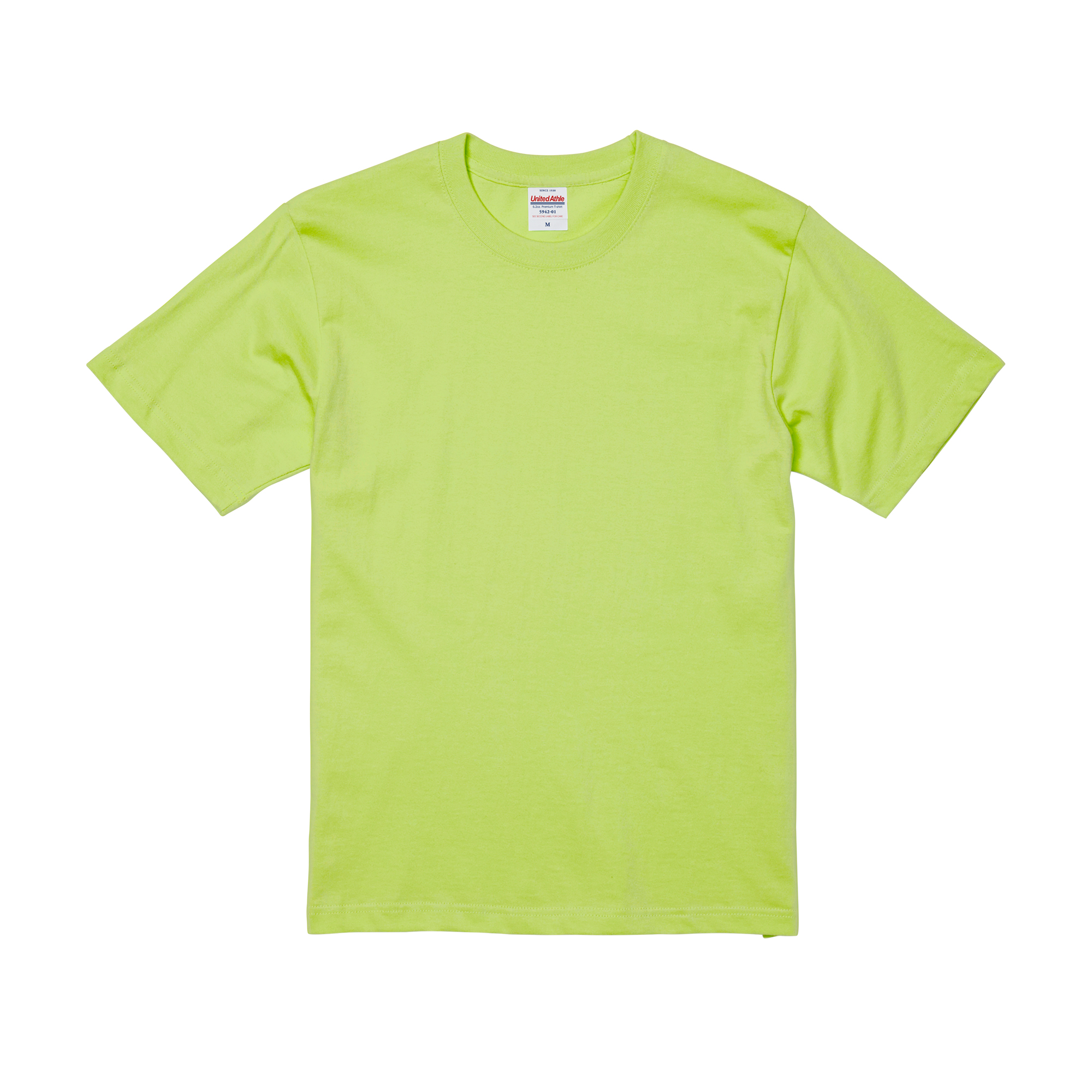6.2オンス プレミアムTシャツ カラー:ライムグリーン（036）