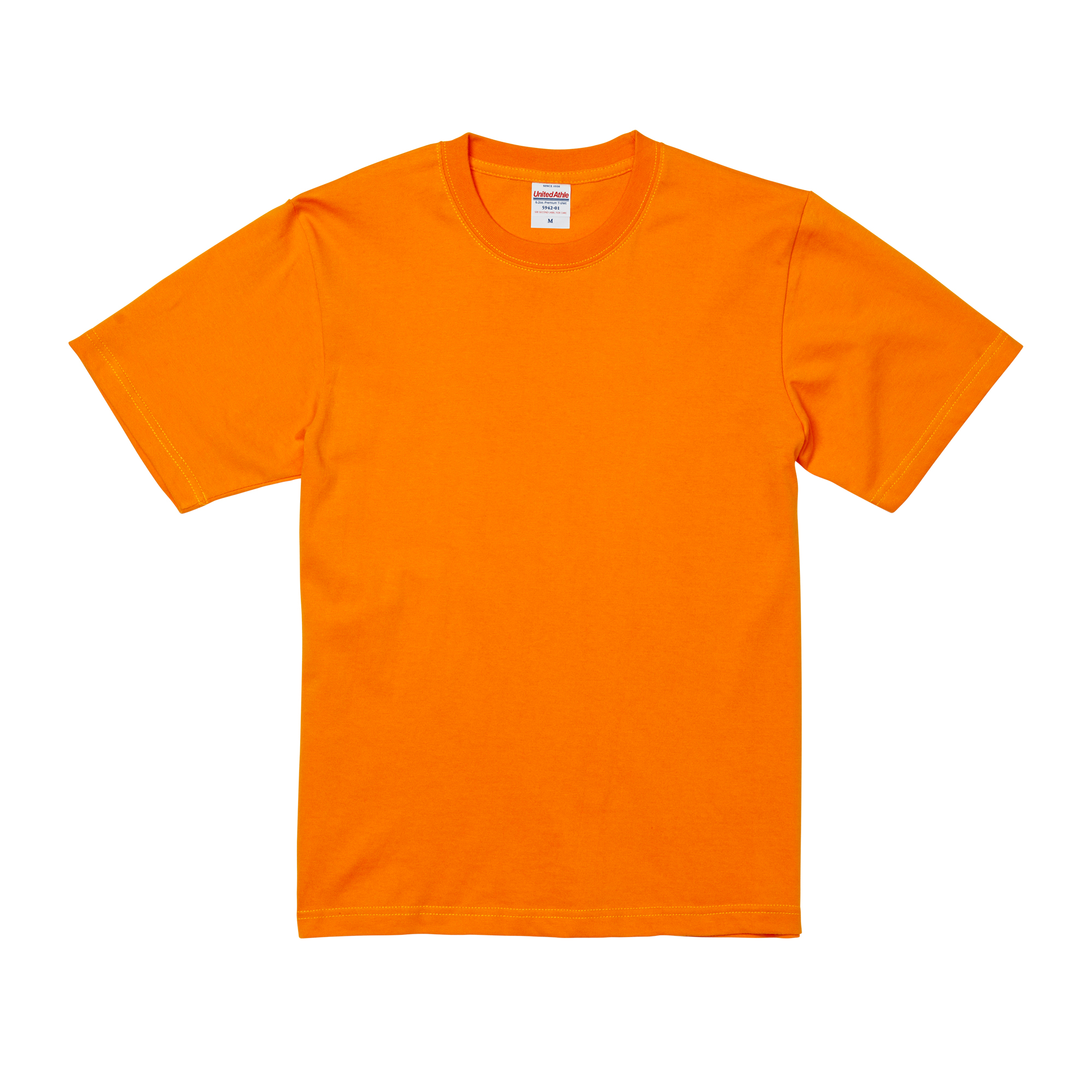 6.2オンス プレミアムTシャツ カラー:オレンジ（064）